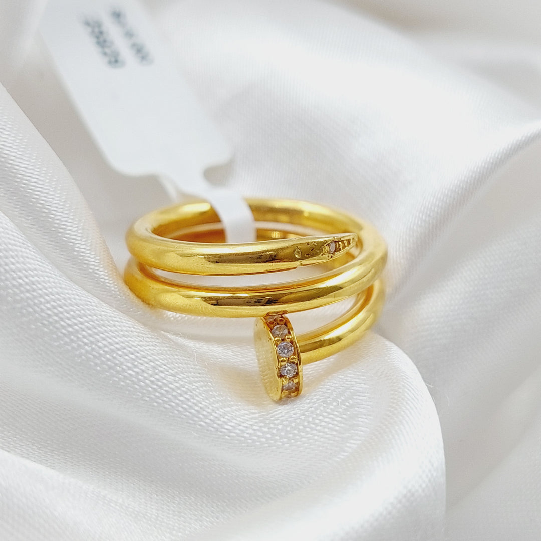 21K Gold Nail Ring by Saeed Jewelry - Image 3