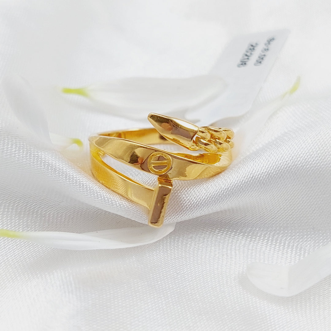 21K Gold Nail Ring by Saeed Jewelry - Image 2