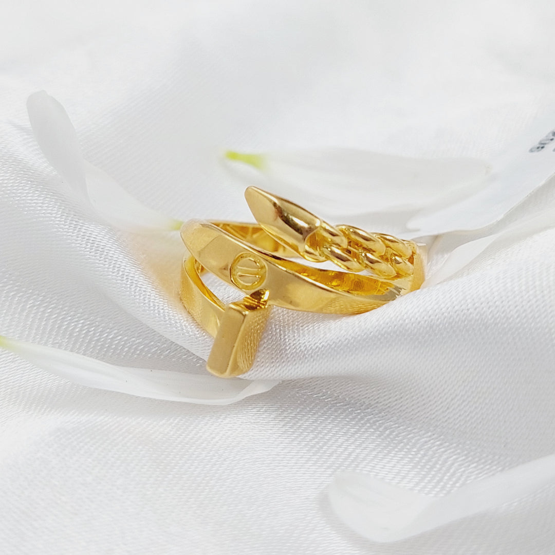 21K Gold Nail Ring by Saeed Jewelry - Image 3