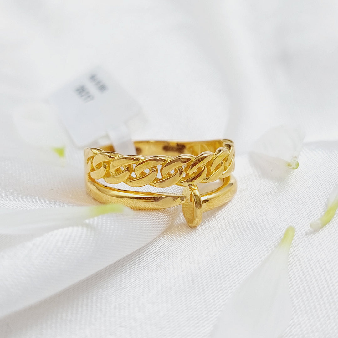 21K Gold Nail Ring by Saeed Jewelry - Image 1