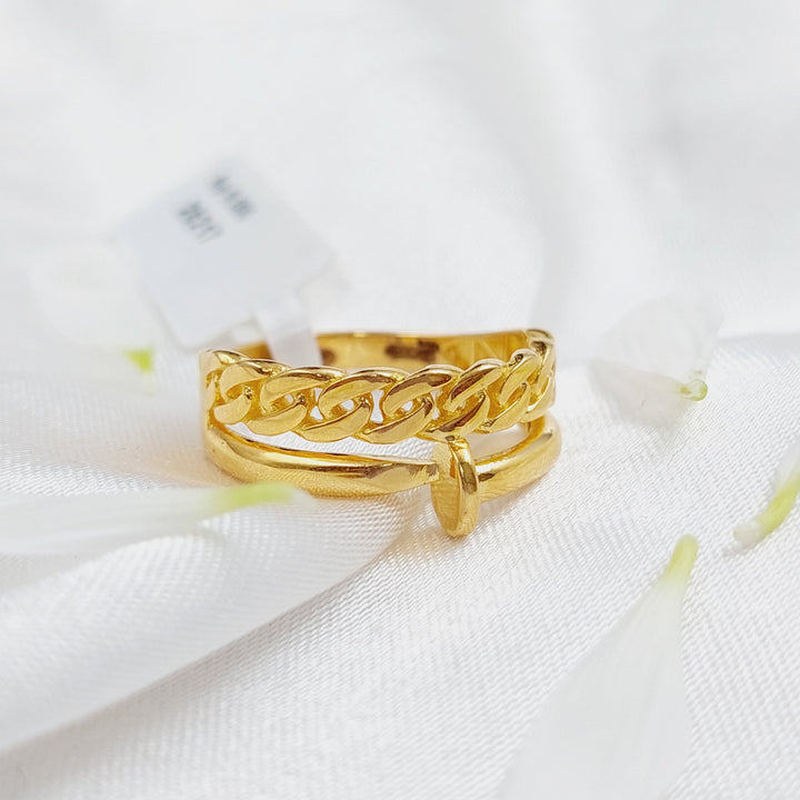 21K Gold Nail Ring by Saeed Jewelry - Image 1