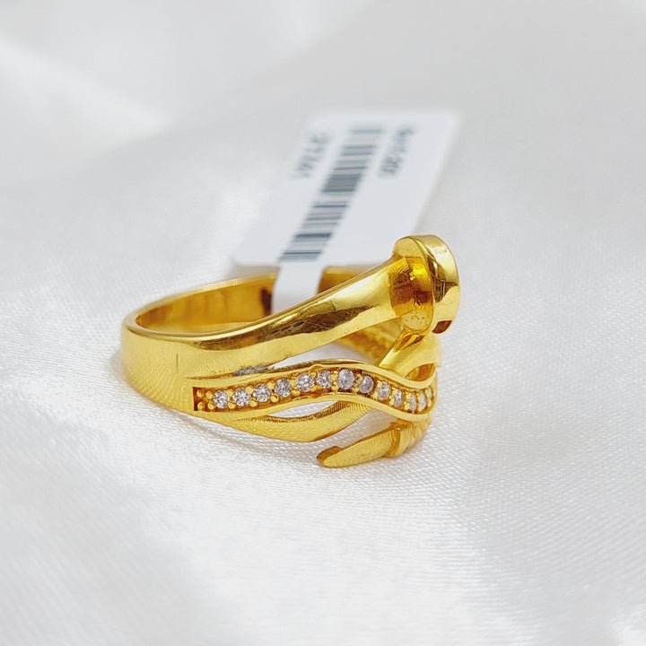 21K Gold Nail Ring by Saeed Jewelry - Image 3