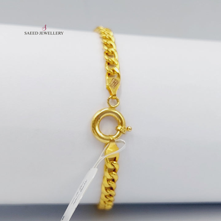 21K Gold Ounce Bracelet by Saeed Jewelry - Image 4