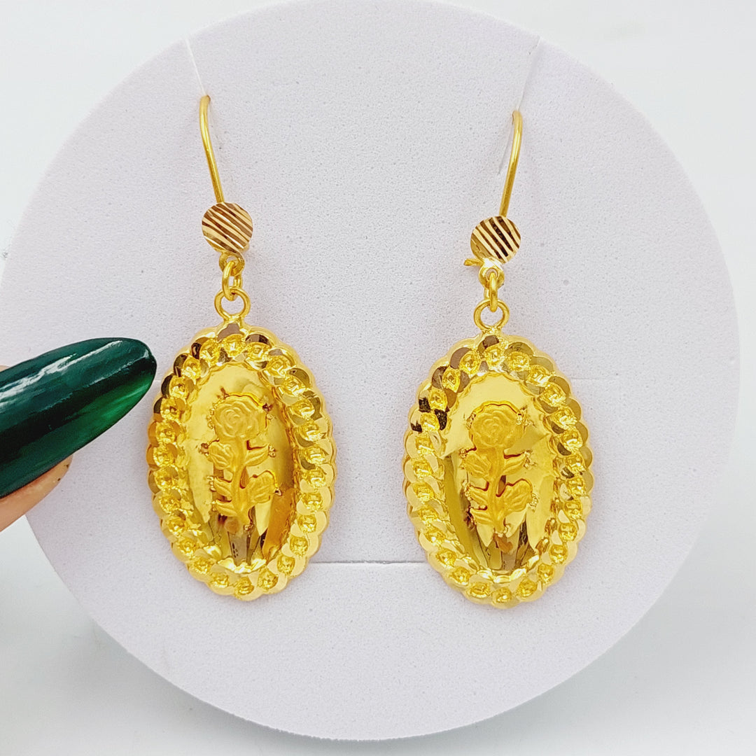 21K Gold Ounce Earrings by Saeed Jewelry - Image 1