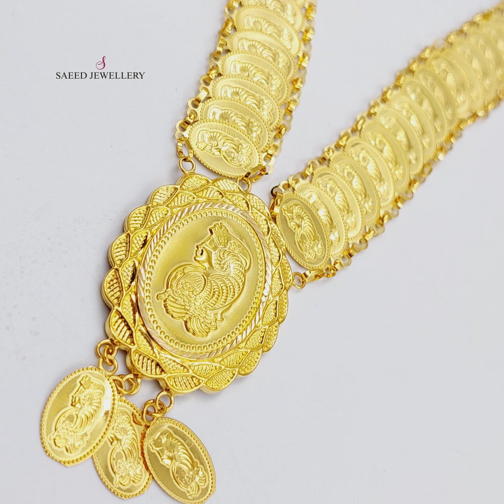 21K Gold Ounce Model Necklace by Saeed Jewelry - Image 2