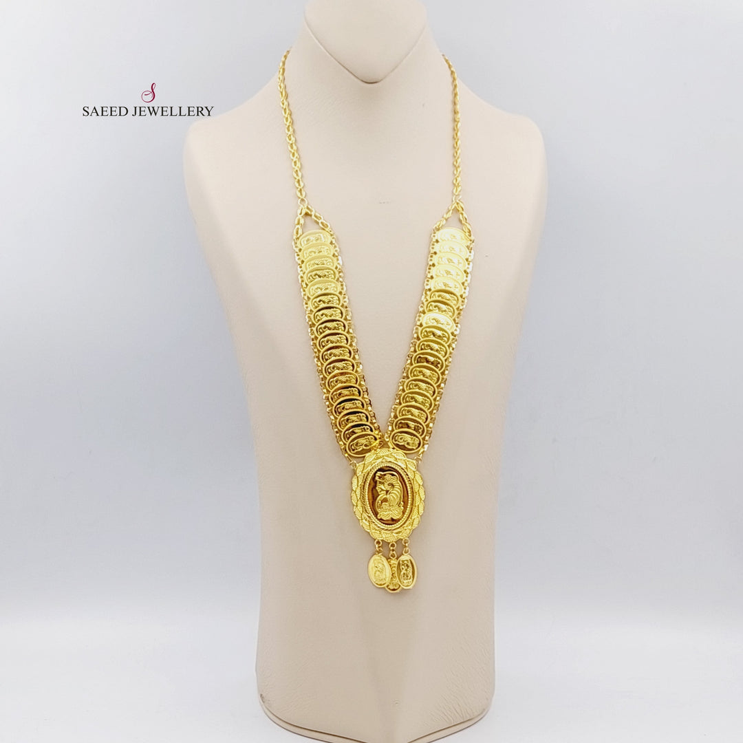 21K Gold Ounce Model Necklace by Saeed Jewelry - Image 3