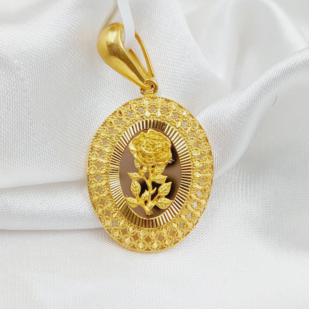 21K Gold Ounce Model Pendant by Saeed Jewelry - Image 2