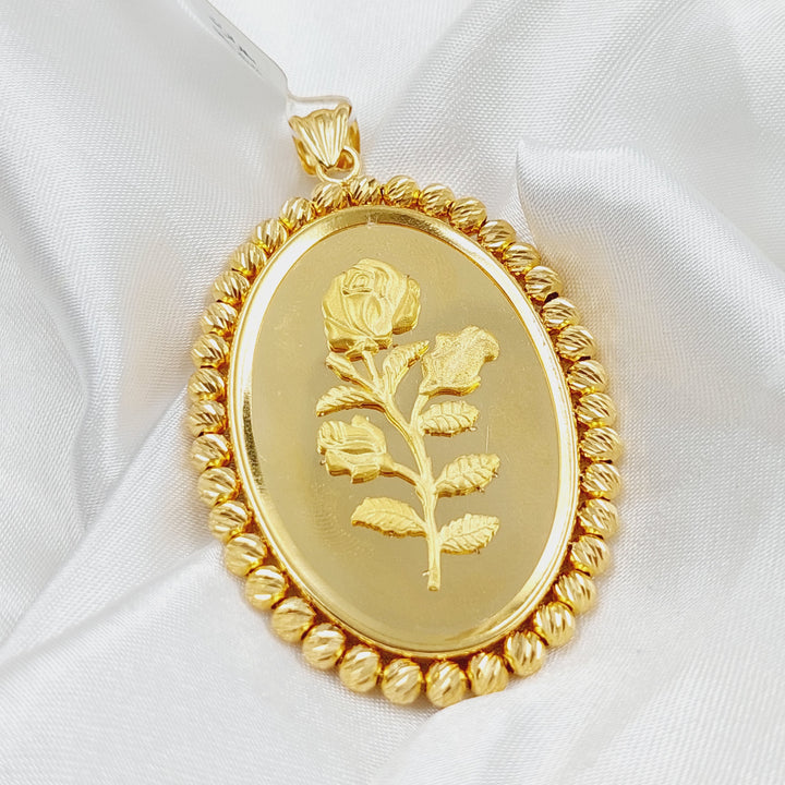 21K Ounce Model Pendant Made of 21K Yellow Gold by Saeed Jewelry-27145