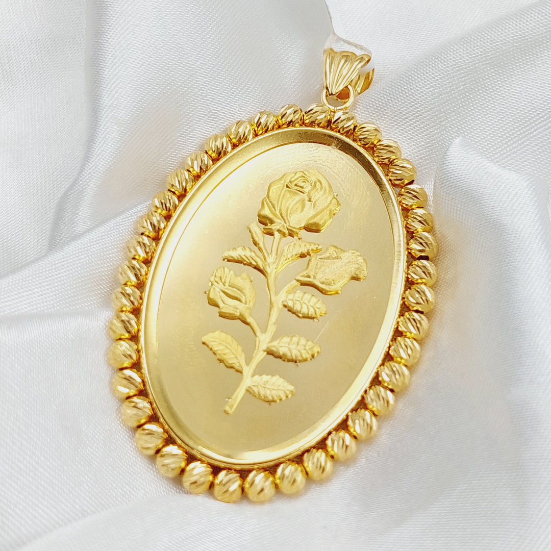 21K Gold Ounce Model Pendant by Saeed Jewelry - Image 2