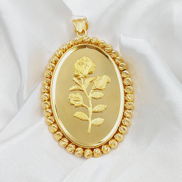 21K Ounce Model Pendant Made of 21K Yellow Gold by Saeed Jewelry-27145