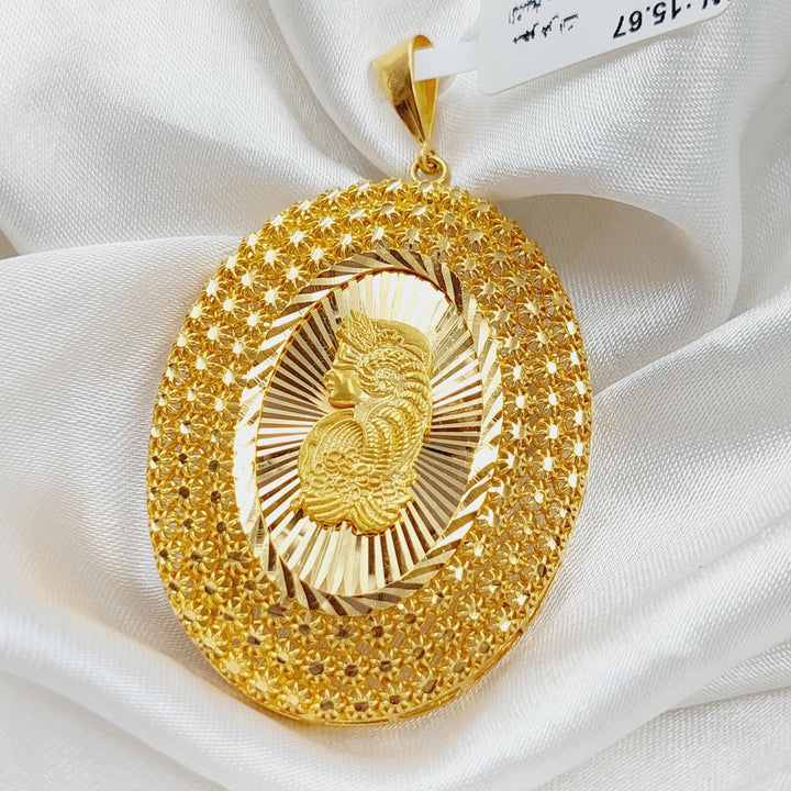 21K Gold Ounce Model Pendant by Saeed Jewelry - Image 1