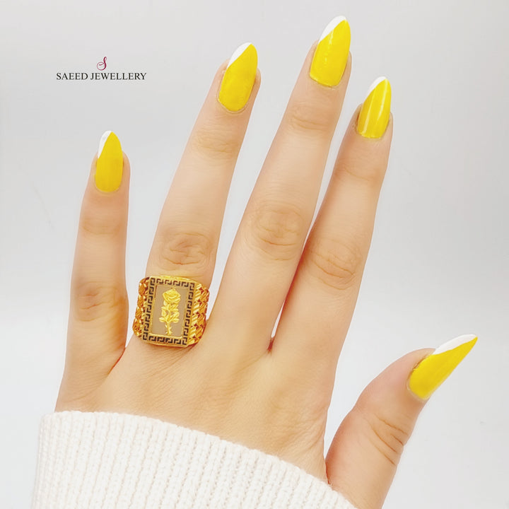 21K Gold Ounce Model Ring by Saeed Jewelry - Image 3