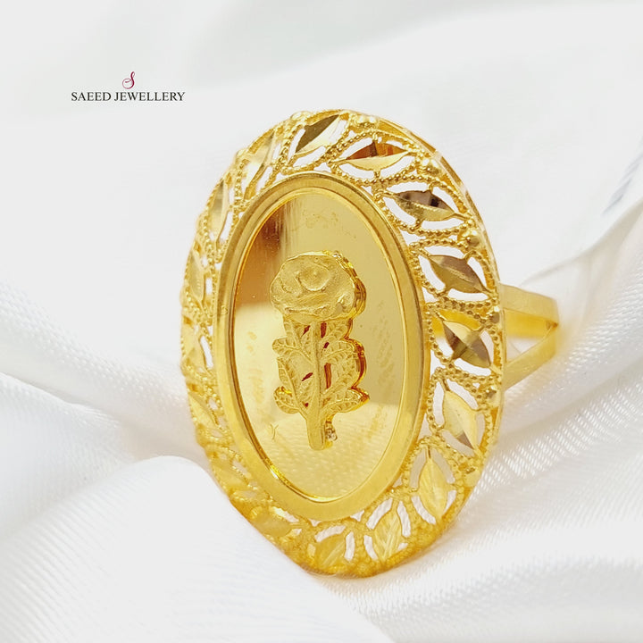 21K Gold Ounce Model Ring by Saeed Jewelry - Image 3