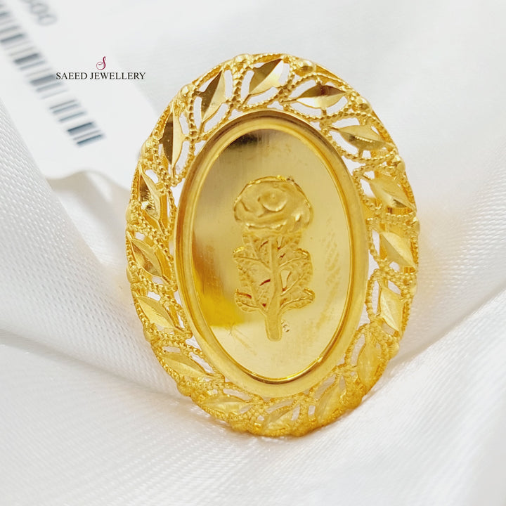 21K Gold Ounce Model Ring by Saeed Jewelry - Image 1