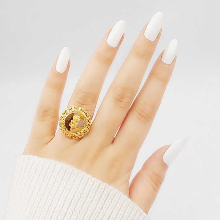 21K Gold Ounce Model Ring by Saeed Jewelry - Image 2