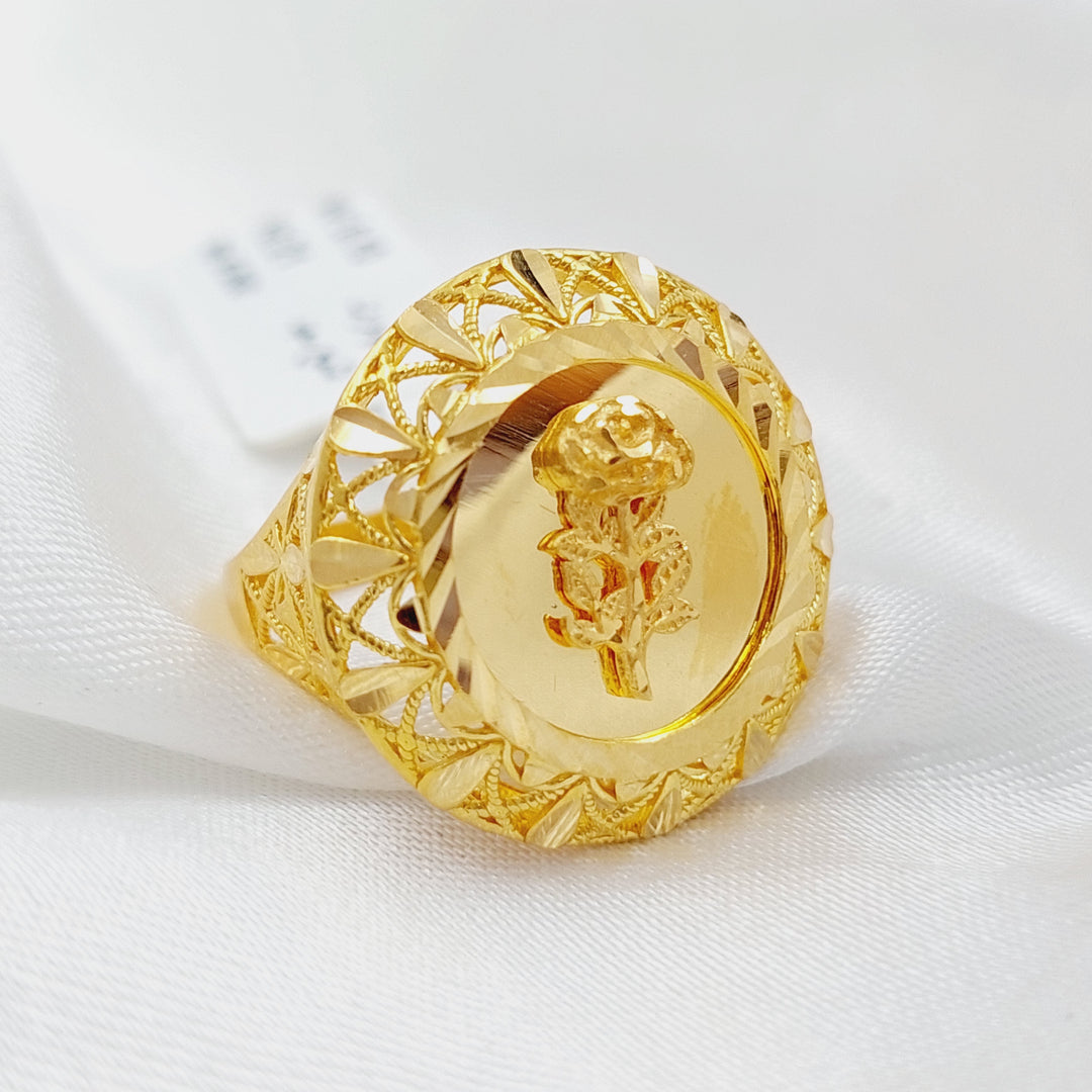 21K Gold Ounce Model Ring by Saeed Jewelry - Image 4