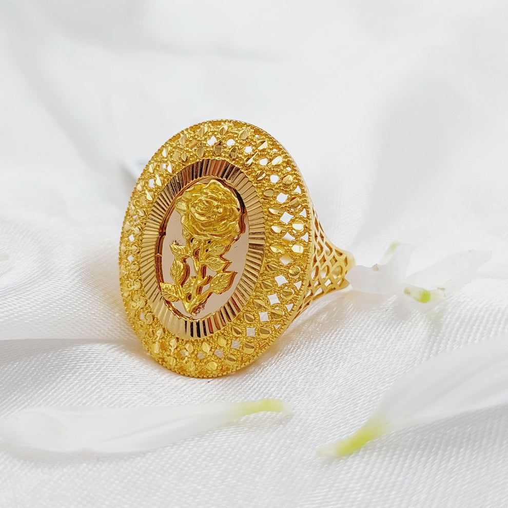 21K Gold Ounce Model Ring by Saeed Jewelry - Image 3