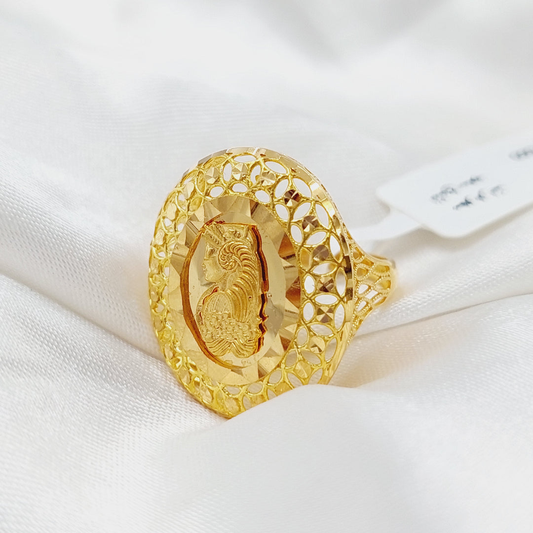 21K Gold Ounce Model Ring by Saeed Jewelry - Image 5