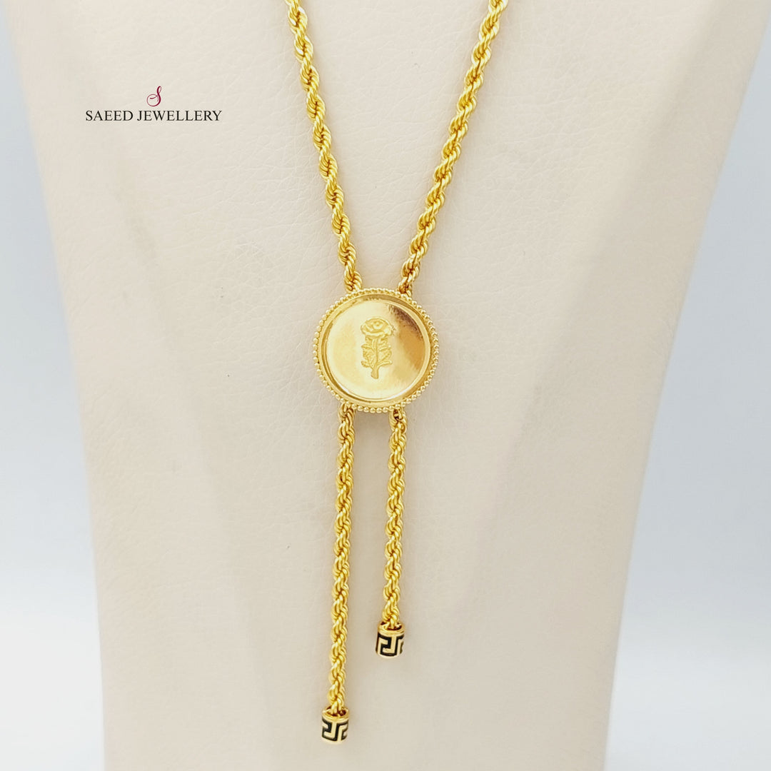 21K Gold Ounce Necklace by Saeed Jewelry - Image 2