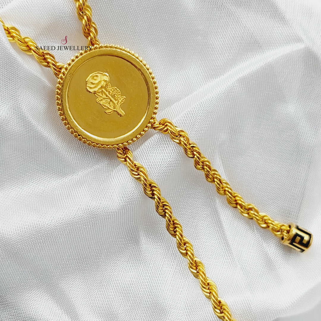 21K Gold Ounce Necklace by Saeed Jewelry - Image 4