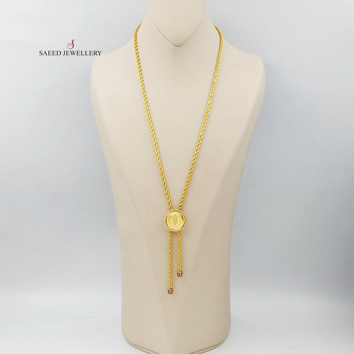 21K Ounce Necklace Made of 21K Yellow Gold by Saeed Jewelry-25675