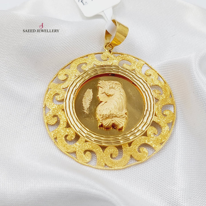 21K Gold Ounce Pendant by Saeed Jewelry - Image 3