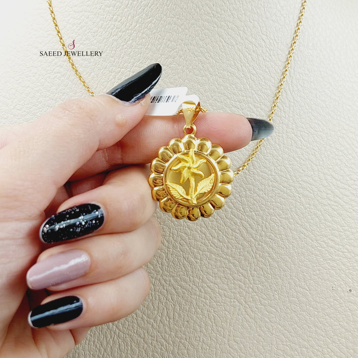 21K Gold Ounce Pendant by Saeed Jewelry - Image 3