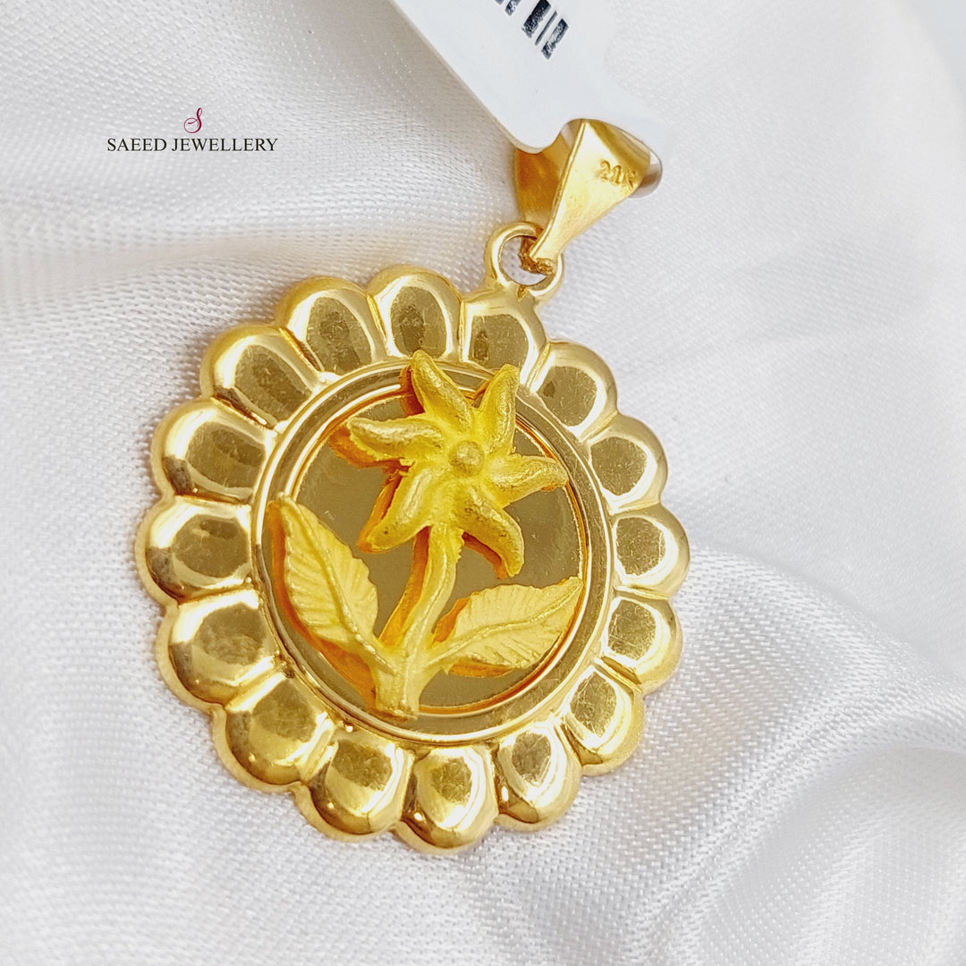 21K Gold Ounce Pendant by Saeed Jewelry - Image 1