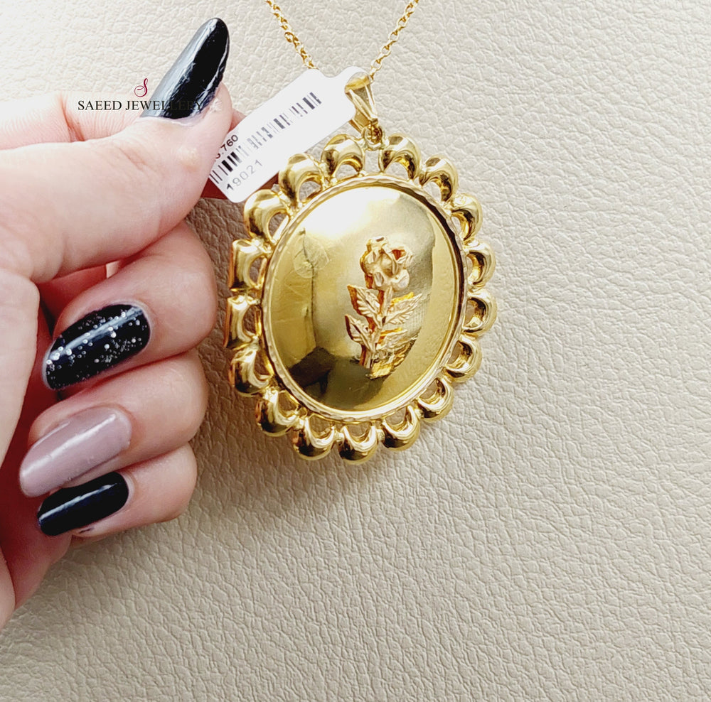 21K Gold Ounce Pendant by Saeed Jewelry - Image 2
