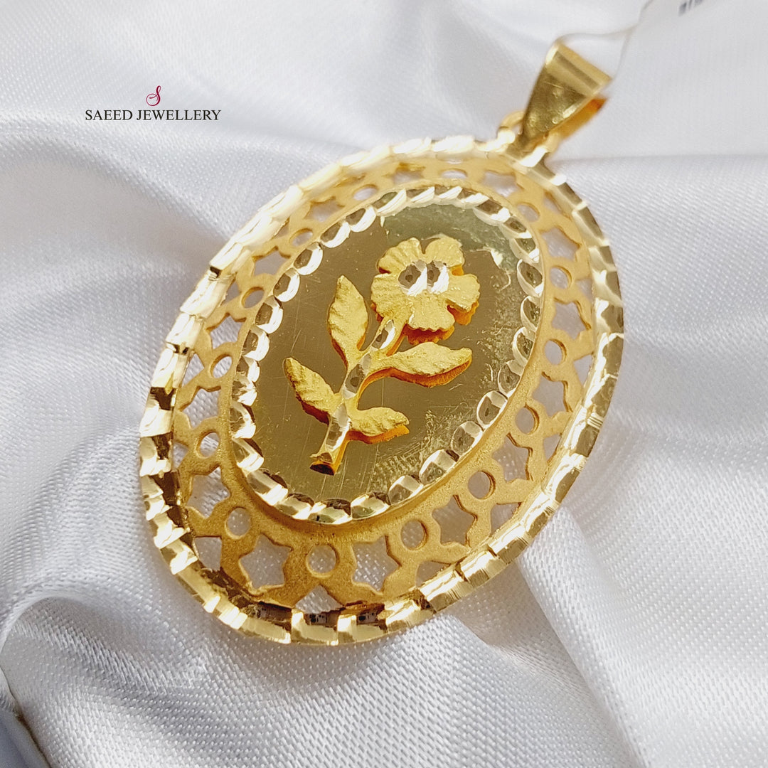 21K Gold Ounce Pendant by Saeed Jewelry - Image 1