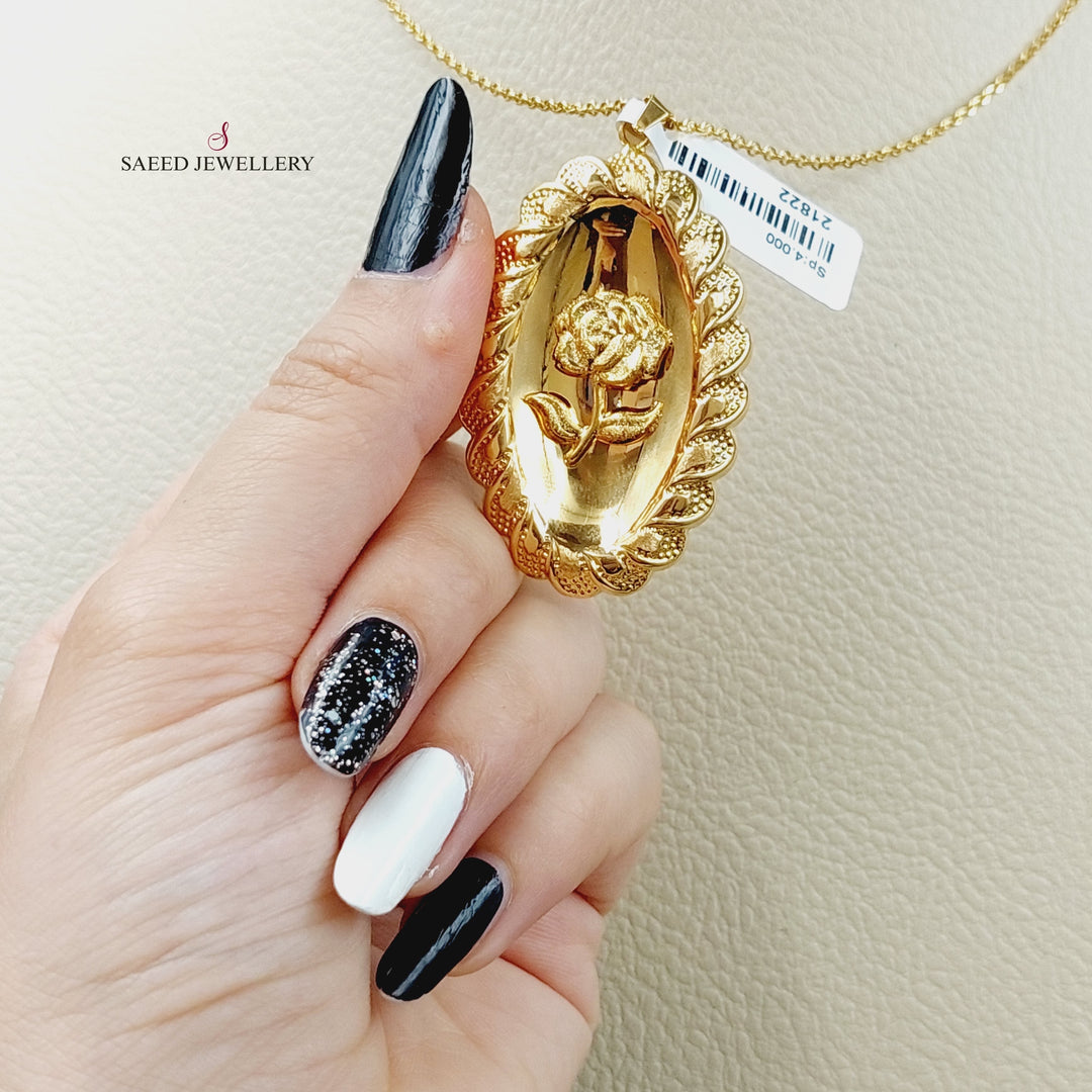 21K Gold Ounce Pendant by Saeed Jewelry - Image 2