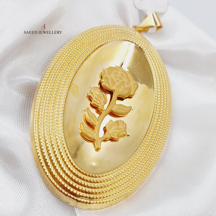 21K Gold Ounce Pendant by Saeed Jewelry - Image 1