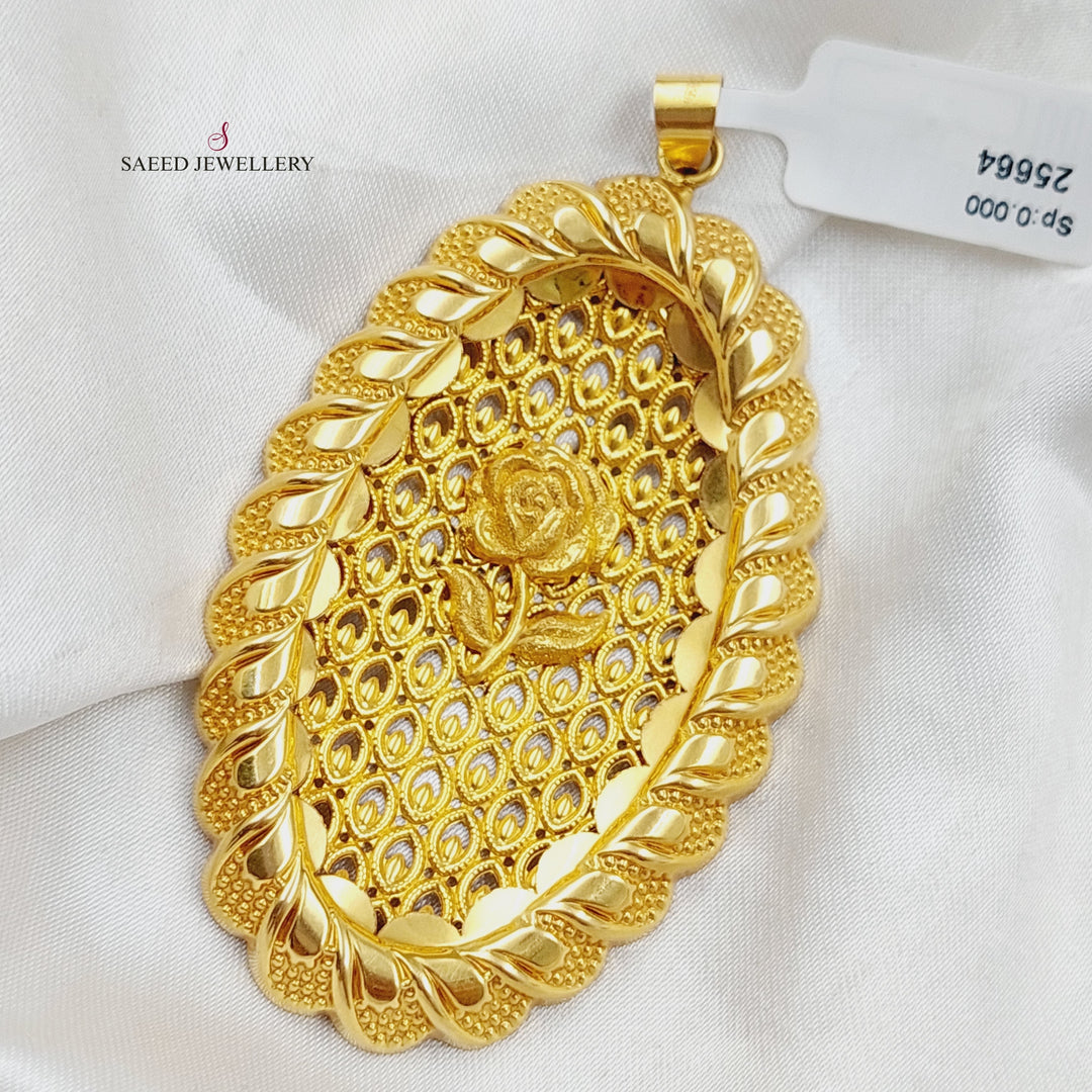 21K Gold Ounce Pendant by Saeed Jewelry - Image 4