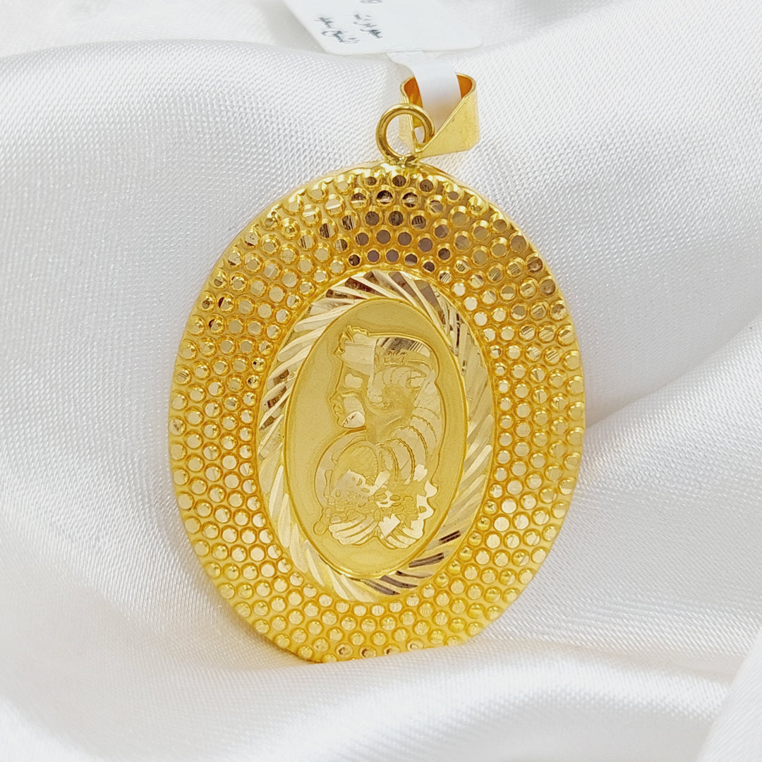 21K Gold Ounce Pendant by Saeed Jewelry - Image 3