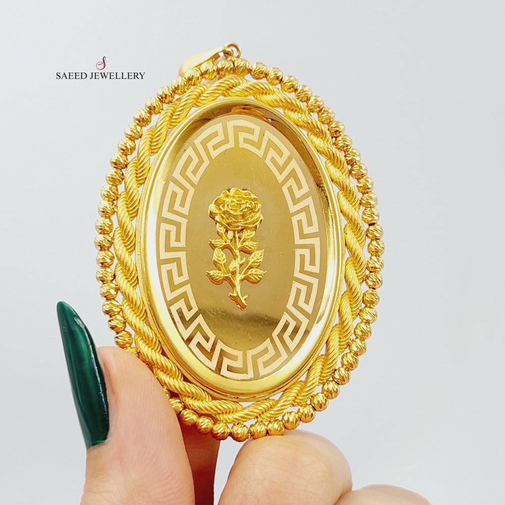 21K Gold Ounce Pendant by Saeed Jewelry - Image 2