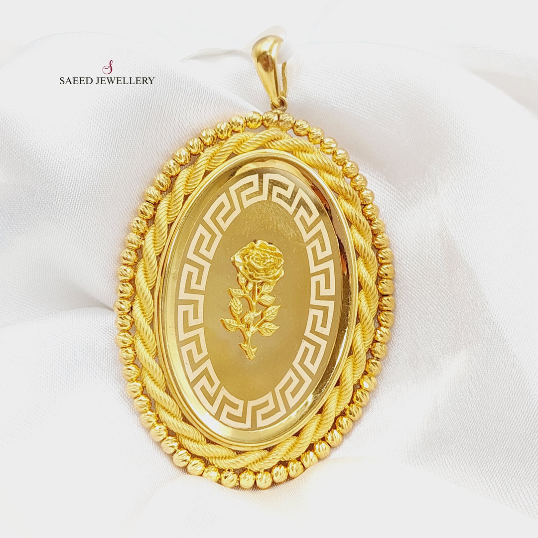 21K Gold Ounce Pendant by Saeed Jewelry - Image 3