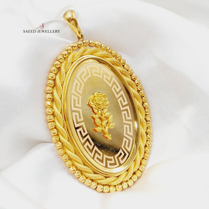 21K Gold Ounce Pendant by Saeed Jewelry - Image 4