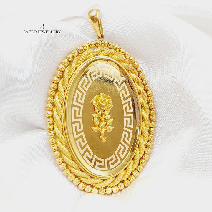 21K Gold Ounce Pendant by Saeed Jewelry - Image 1