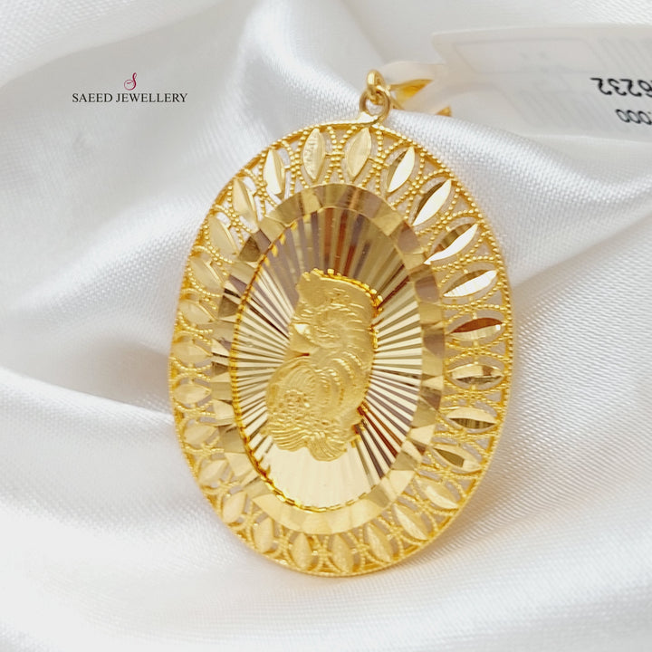 21K Gold Ounce Pendant by Saeed Jewelry - Image 3