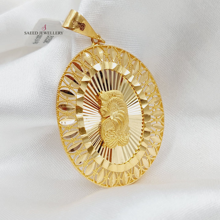 21K Gold Ounce Pendant by Saeed Jewelry - Image 1