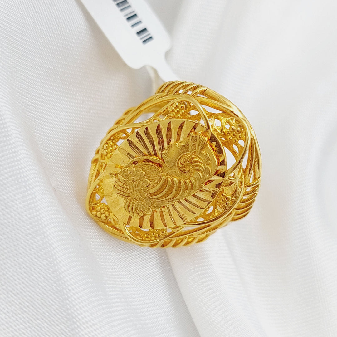 21K Gold Ounce Ring by Saeed Jewelry - Image 3