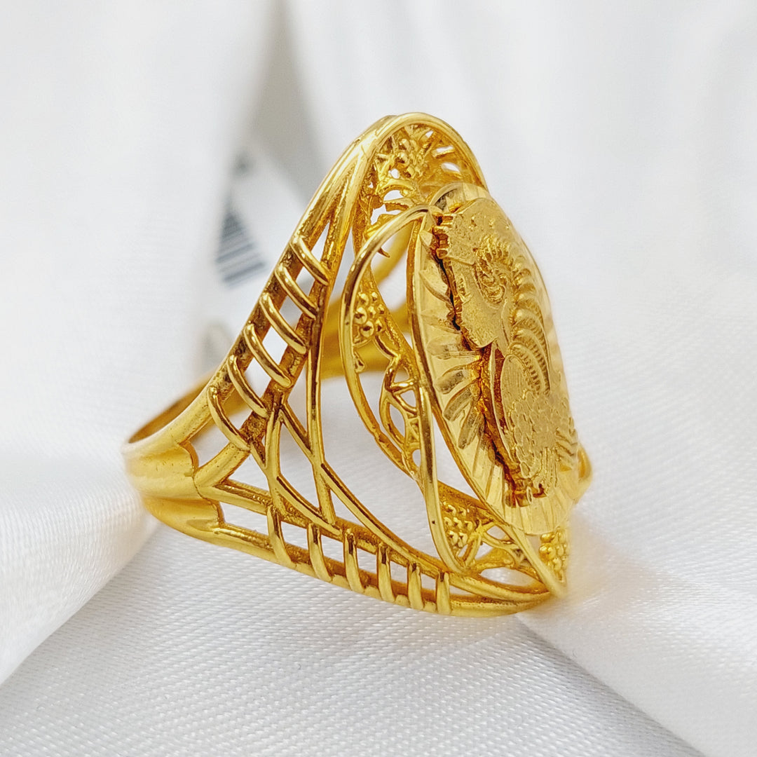 21K Gold Ounce Ring by Saeed Jewelry - Image 6