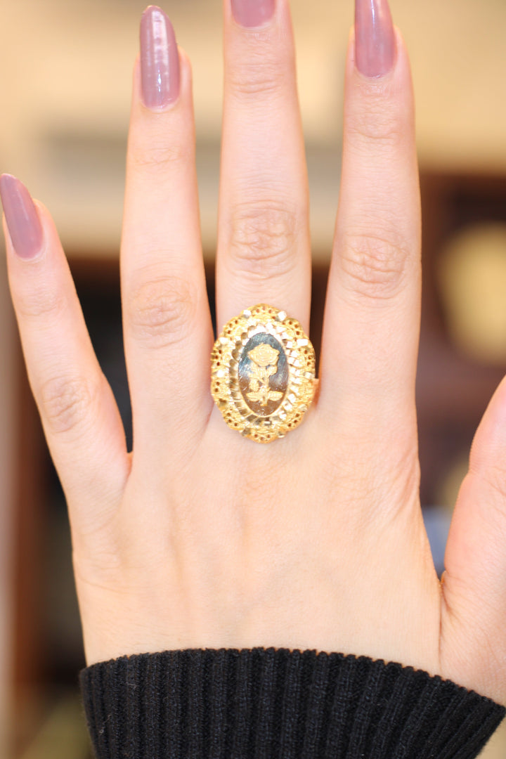 21K Gold Ounce Ring by Saeed Jewelry - Image 2