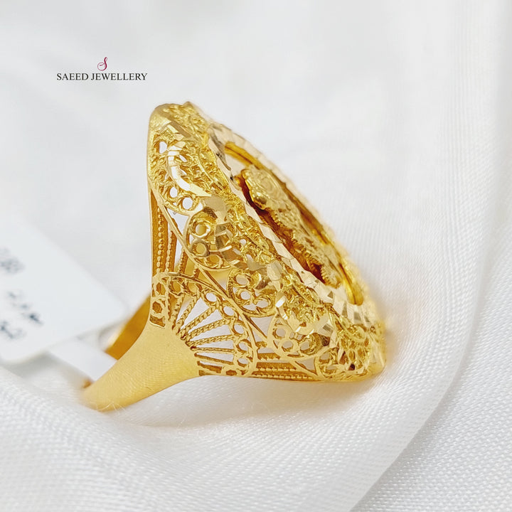 21K Gold Ounce Ring by Saeed Jewelry - Image 8