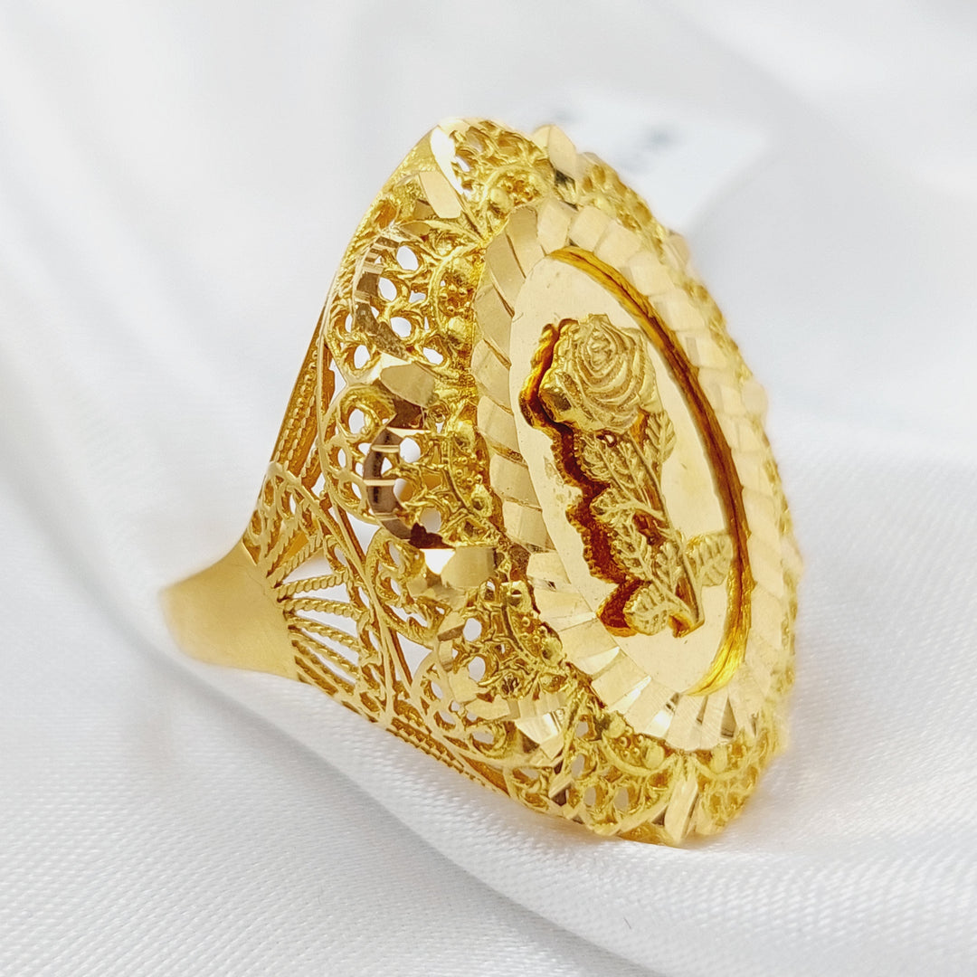 21K Gold Ounce Ring by Saeed Jewelry - Image 9