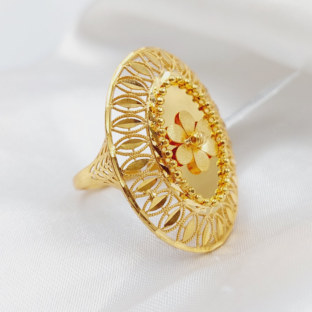 21K Gold Ounce Ring by Saeed Jewelry - Image 4