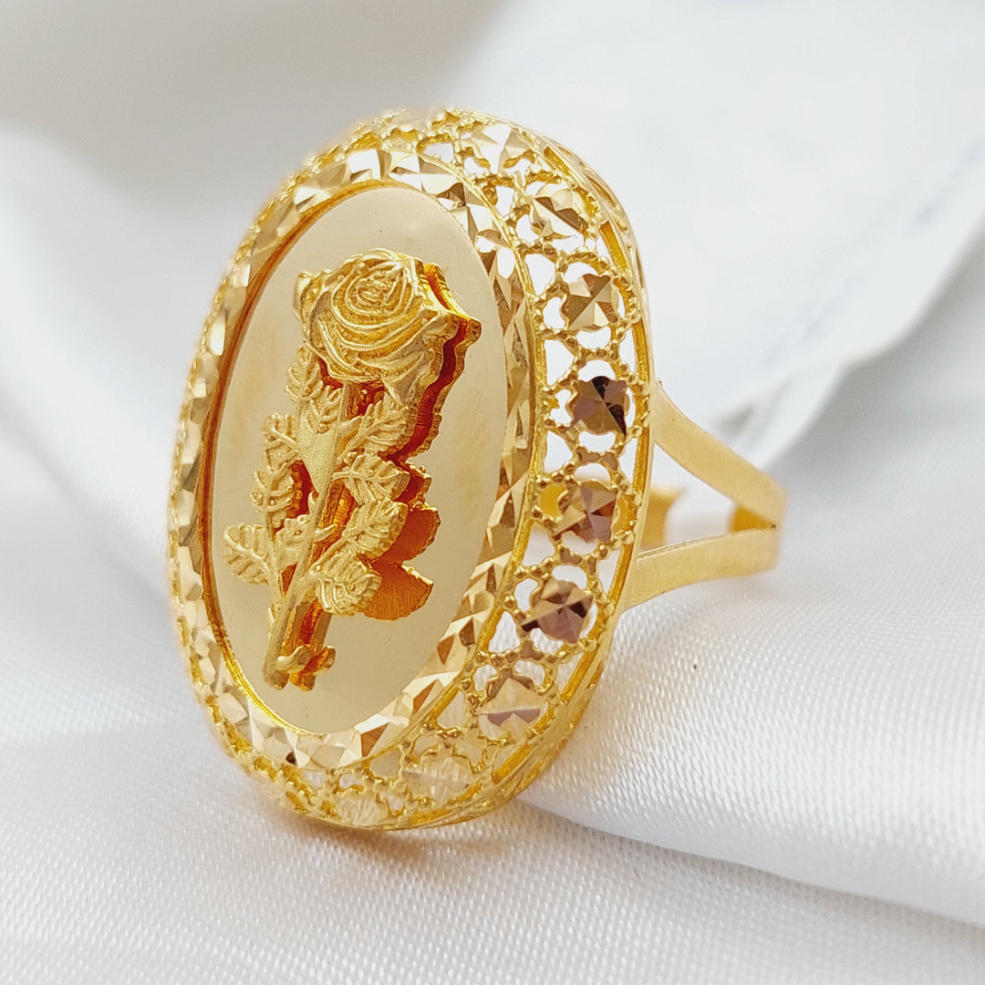 21K Gold Ounce Ring by Saeed Jewelry - Image 4