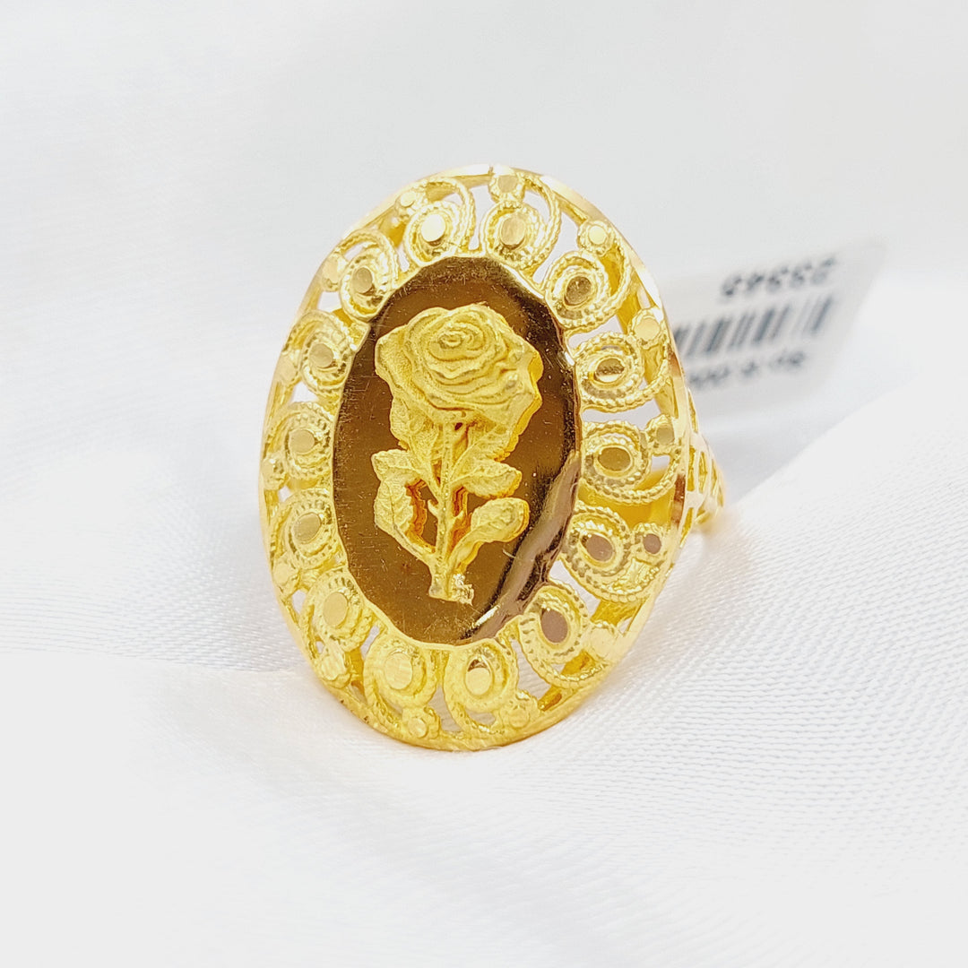 21K Gold Ounce Ring by Saeed Jewelry - Image 4