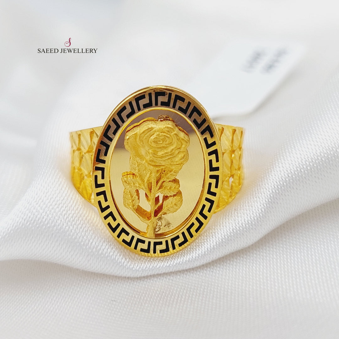 21K Gold Ounce Ring by Saeed Jewelry - Image 3