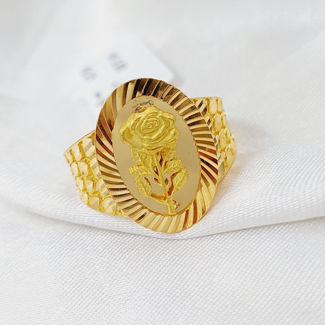 21K Gold Ounce Ring by Saeed Jewelry - Image 3